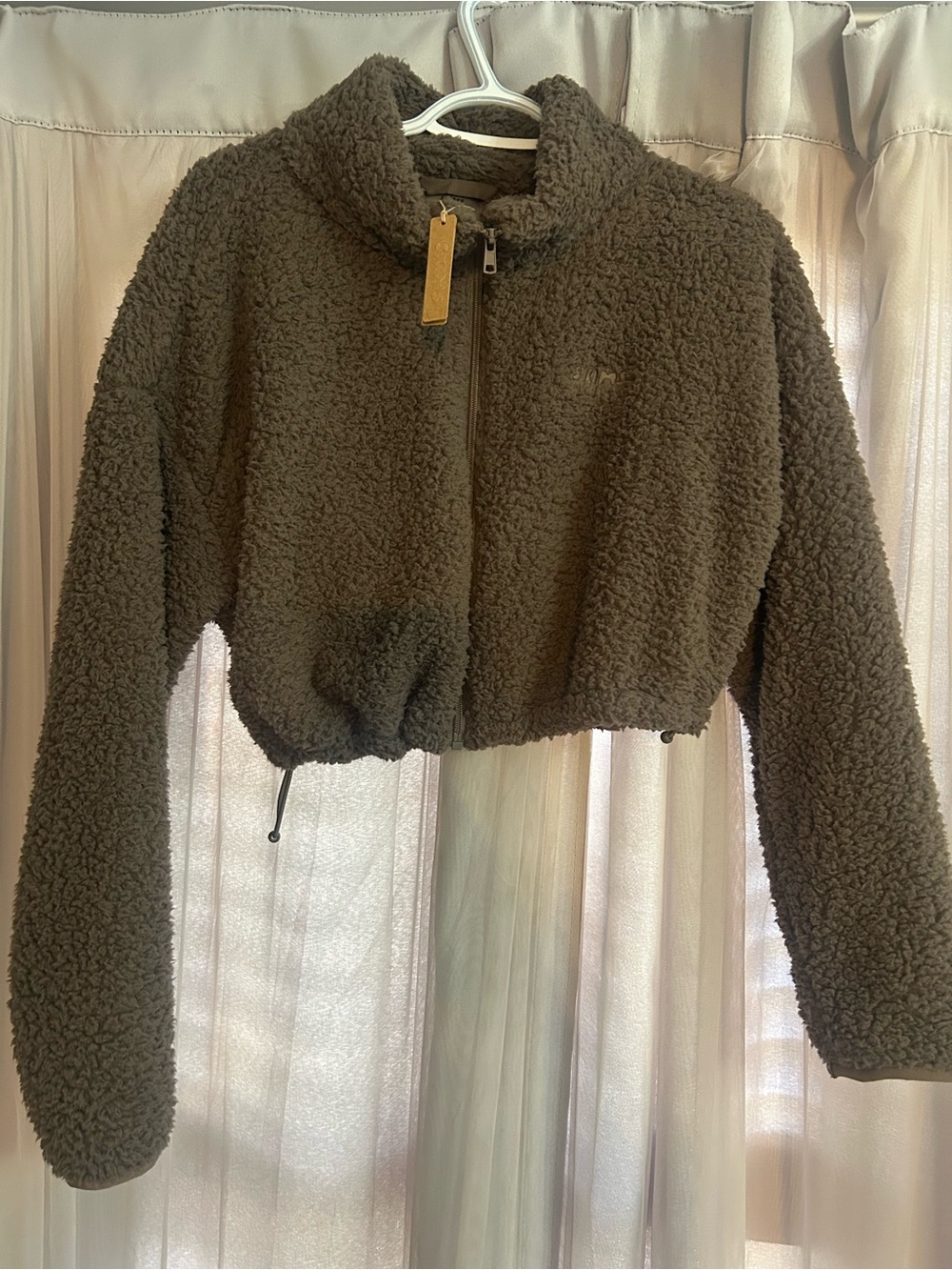 SKIMS NWT Sherpa/teddy full zip